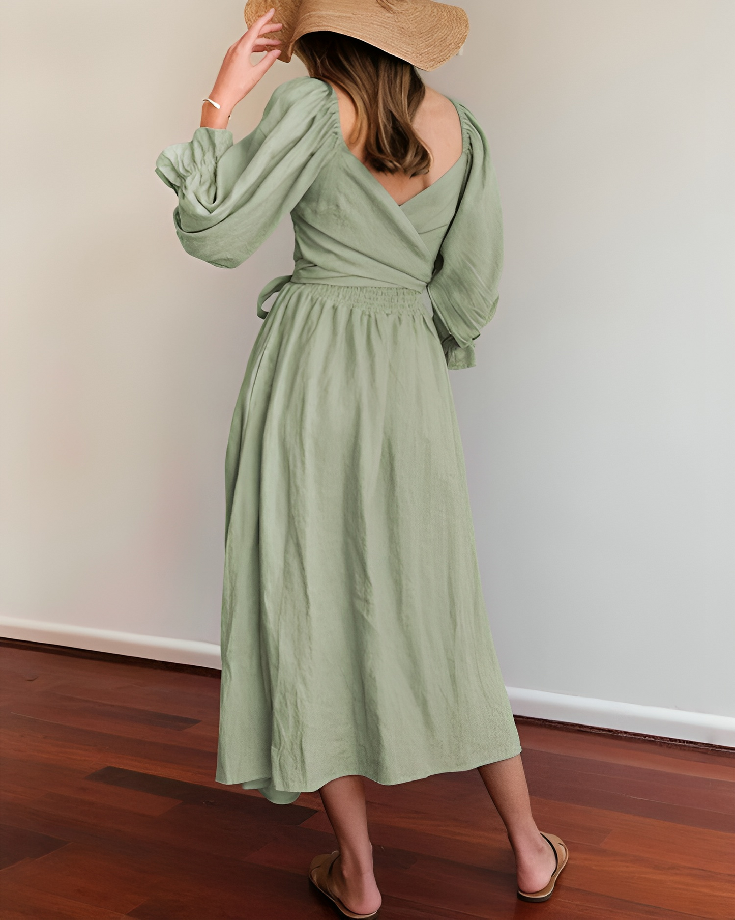 Bente™ - Französisches Kleid mit gerafften Ärmeln