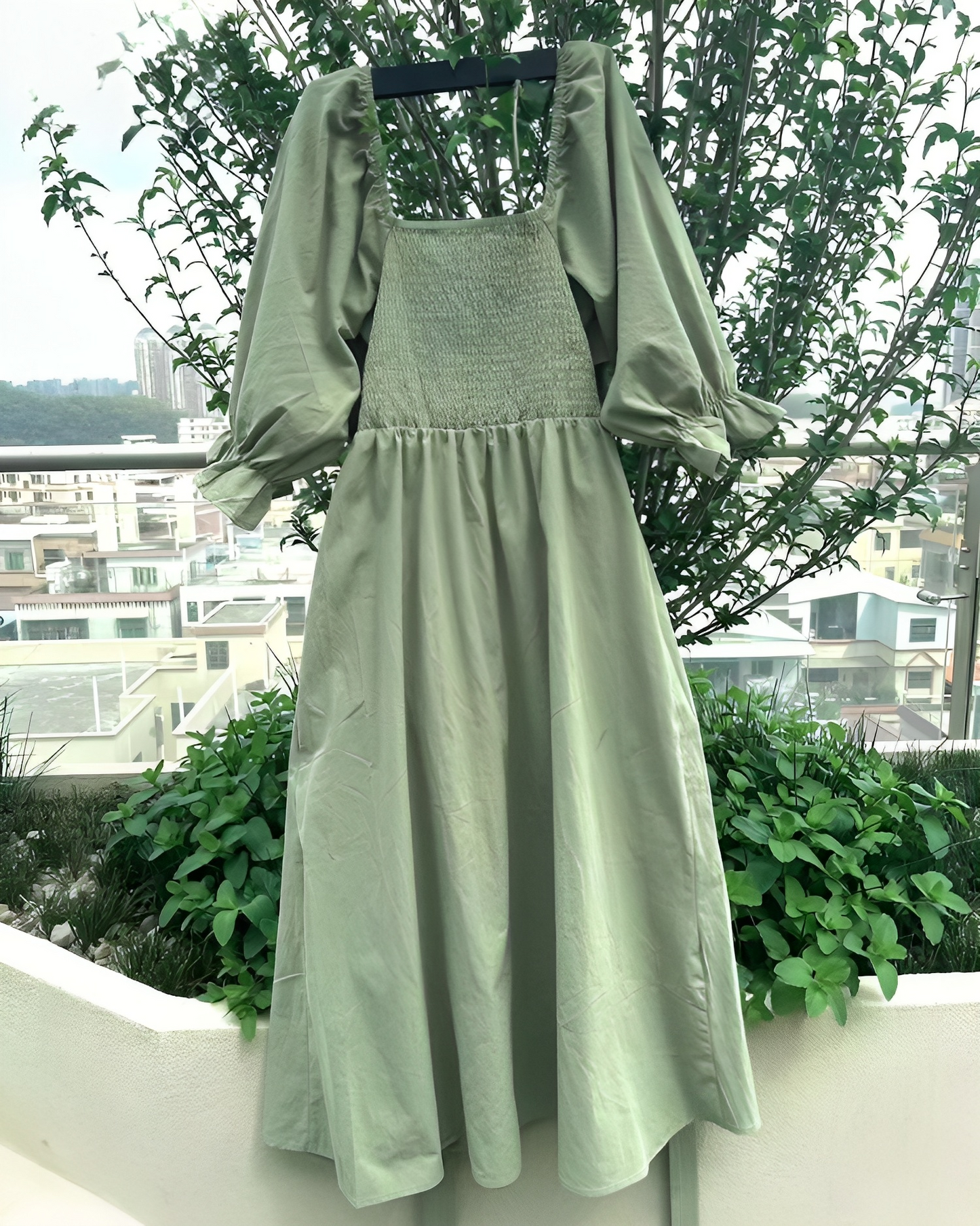 Bente™ - Französisches Kleid mit gerafften Ärmeln