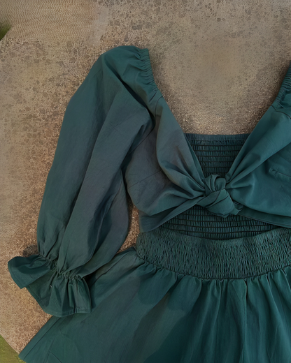 Bente™ - Französisches Kleid mit gerafften Ärmeln